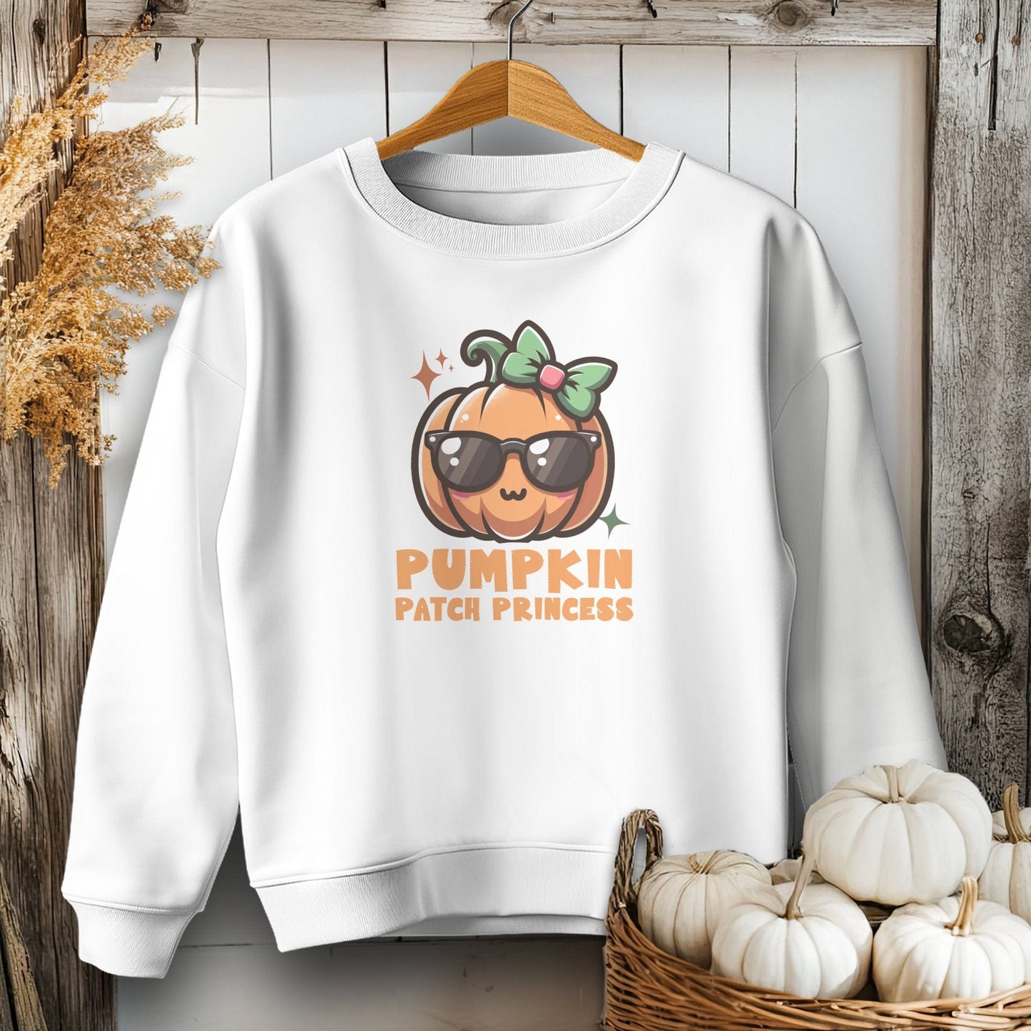 Holiday Youth Shirt Youth Sweatshirt / XS / White Pumpkin Patch Princess Youth Shirt