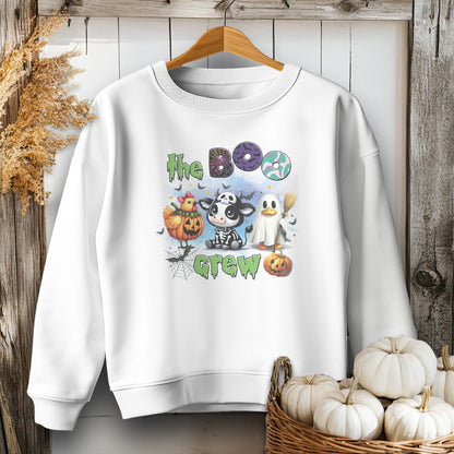 Holiday Youth Shirt Youth Sweatshirt / XS / White The Boo Crew Halloween Youth Shirt