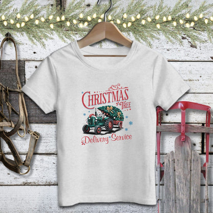 Holiday Youth Shirt Youth T-shirt / Athletic Heather / S Christmas Tree Delivery Youth Shirt