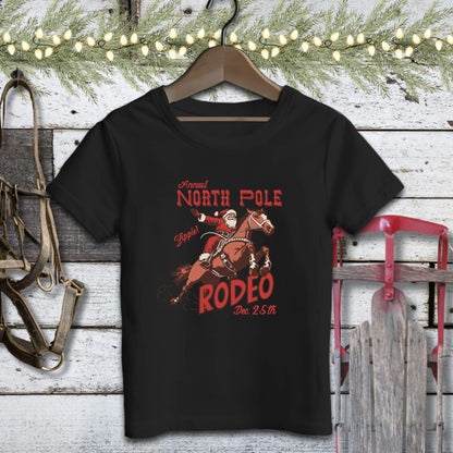 Holiday Youth Shirt Youth T-shirt / Black / S North Pole Rodeo Youth Shirt