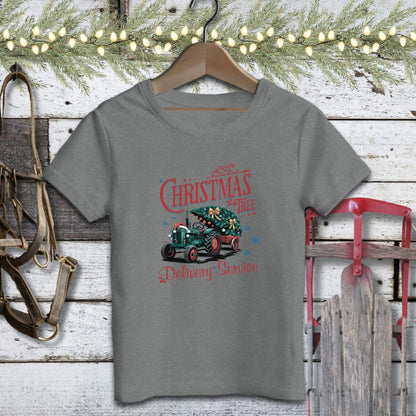 Holiday Youth Shirt Youth T-shirt / Deep Heather / S Christmas Tree Delivery Youth Shirt