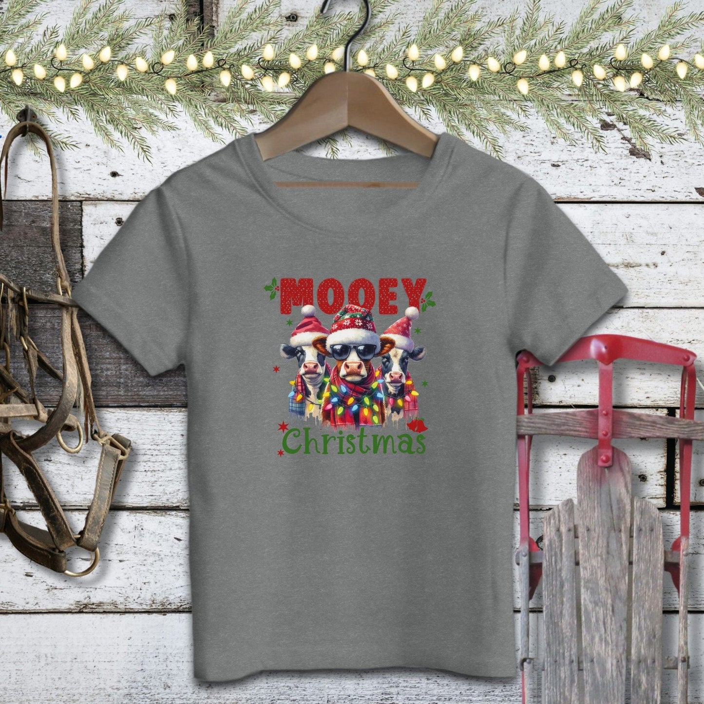 Holiday Youth Shirt Youth T-shirt / Deep Heather / S Mooey Christmas Youth Shirt