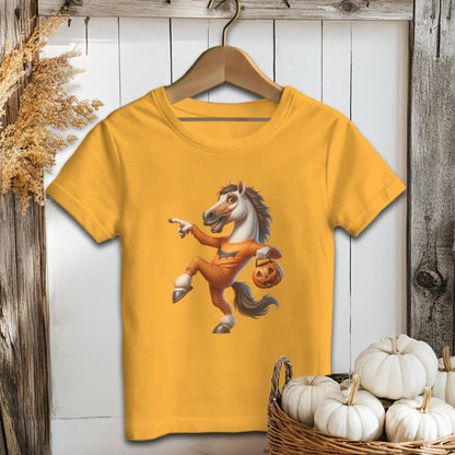 Holiday Youth Shirt Youth T-shirt / Gold / S Halloween Horse Youth Shirt