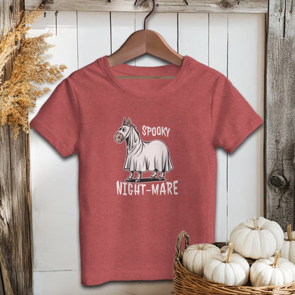 Holiday Youth Shirt Youth T-shirt / Heather Red / S Spooky Nightmare Halloween Youth Shirt