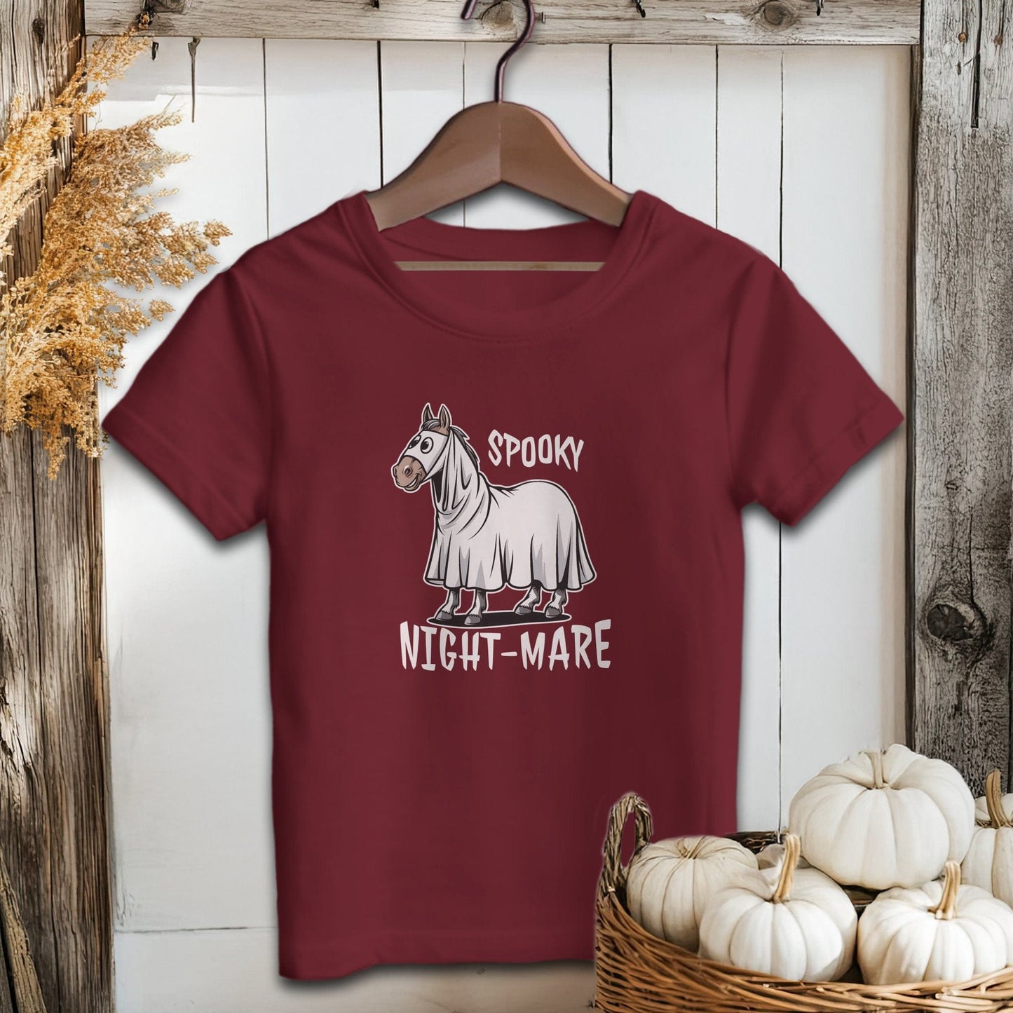 Holiday Youth Shirt Youth T-shirt / Maroon / S Spooky Nightmare Halloween Youth Shirt