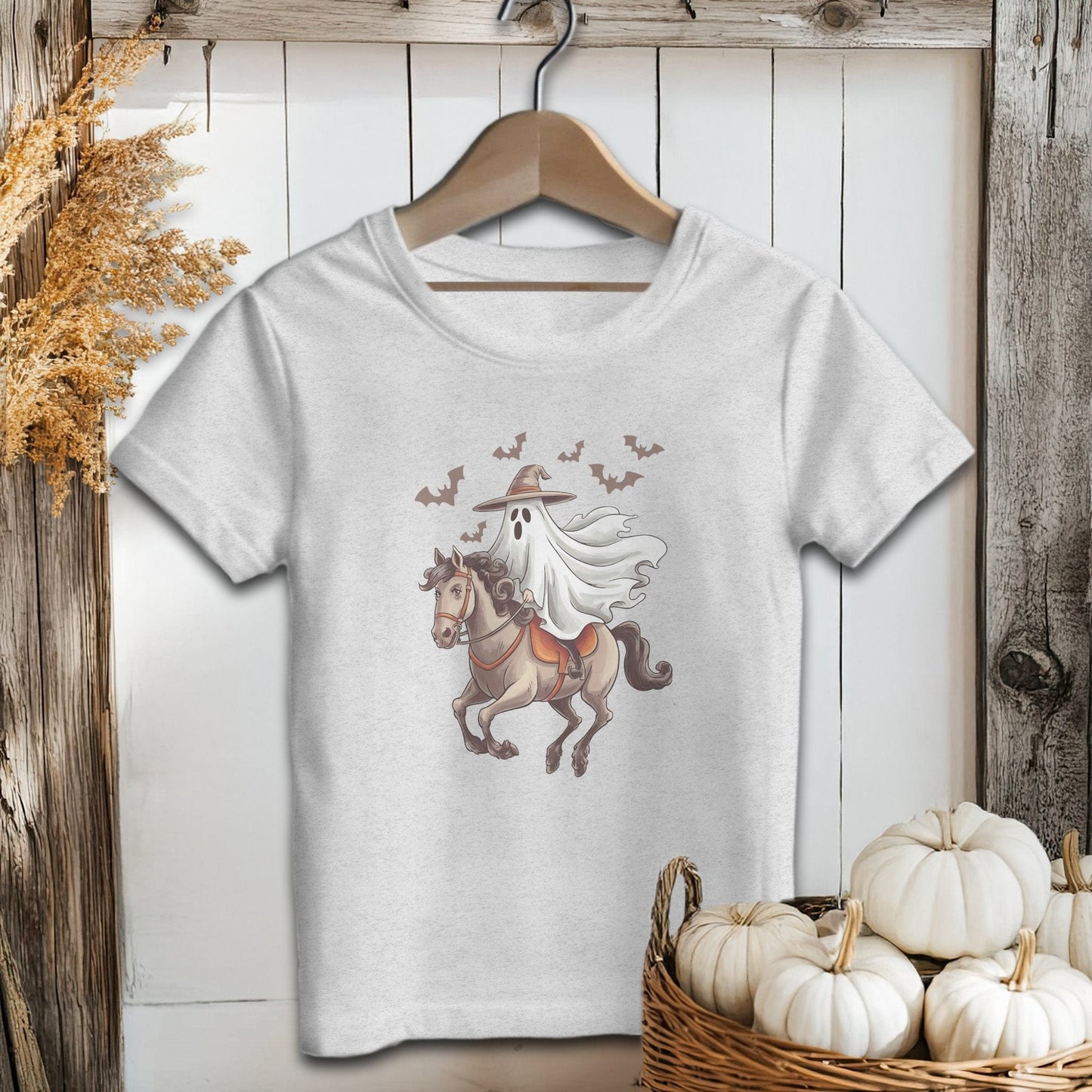 Holiday Youth Shirt Youth T-shirt / S / Athletic Heather Ghost Riding Horse Halloween Youth Shirt