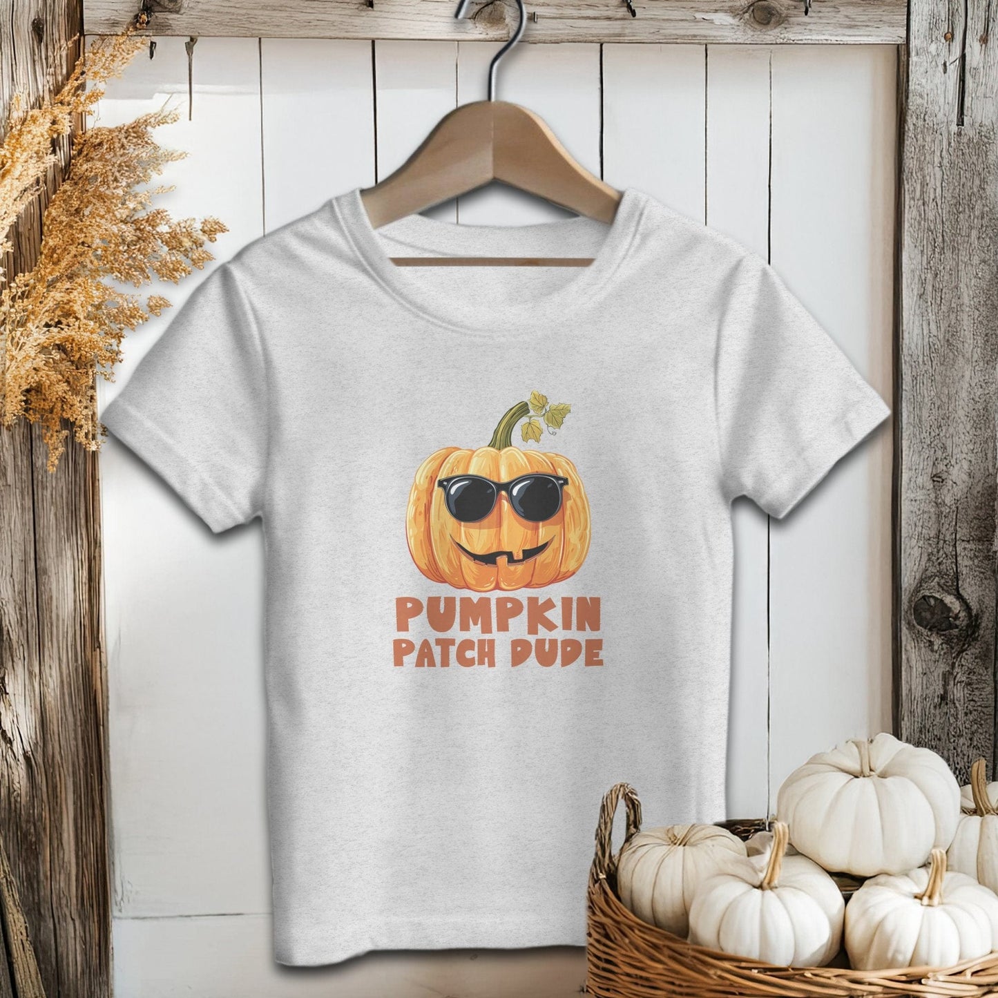 Holiday Youth Shirt Youth T-shirt / S / Athletic Heather Pumpkin Patch Dude Youth Shirt