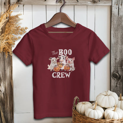 Holiday Youth Shirt Youth T-shirt / S / Maroon The Boo Crew Halloween Youth Shirt