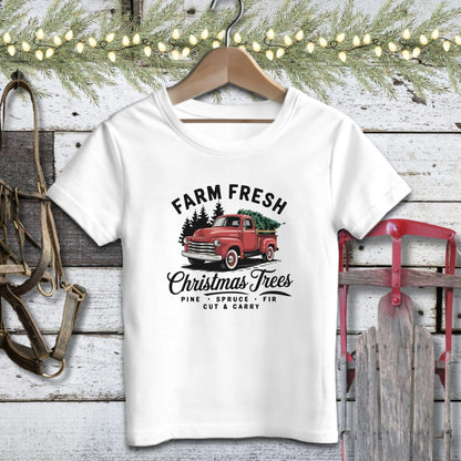 Holiday Youth Shirt Youth T-shirt / White / S Christmas Tree Farm Youth Shirt