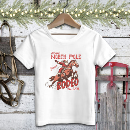 Holiday Youth Shirt Youth T-shirt / White / S North Pole Rodeo Youth Shirt