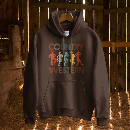 Hoodie Adult Hoodie / S / Dark Chocolate Country Western Dancers Hoodie