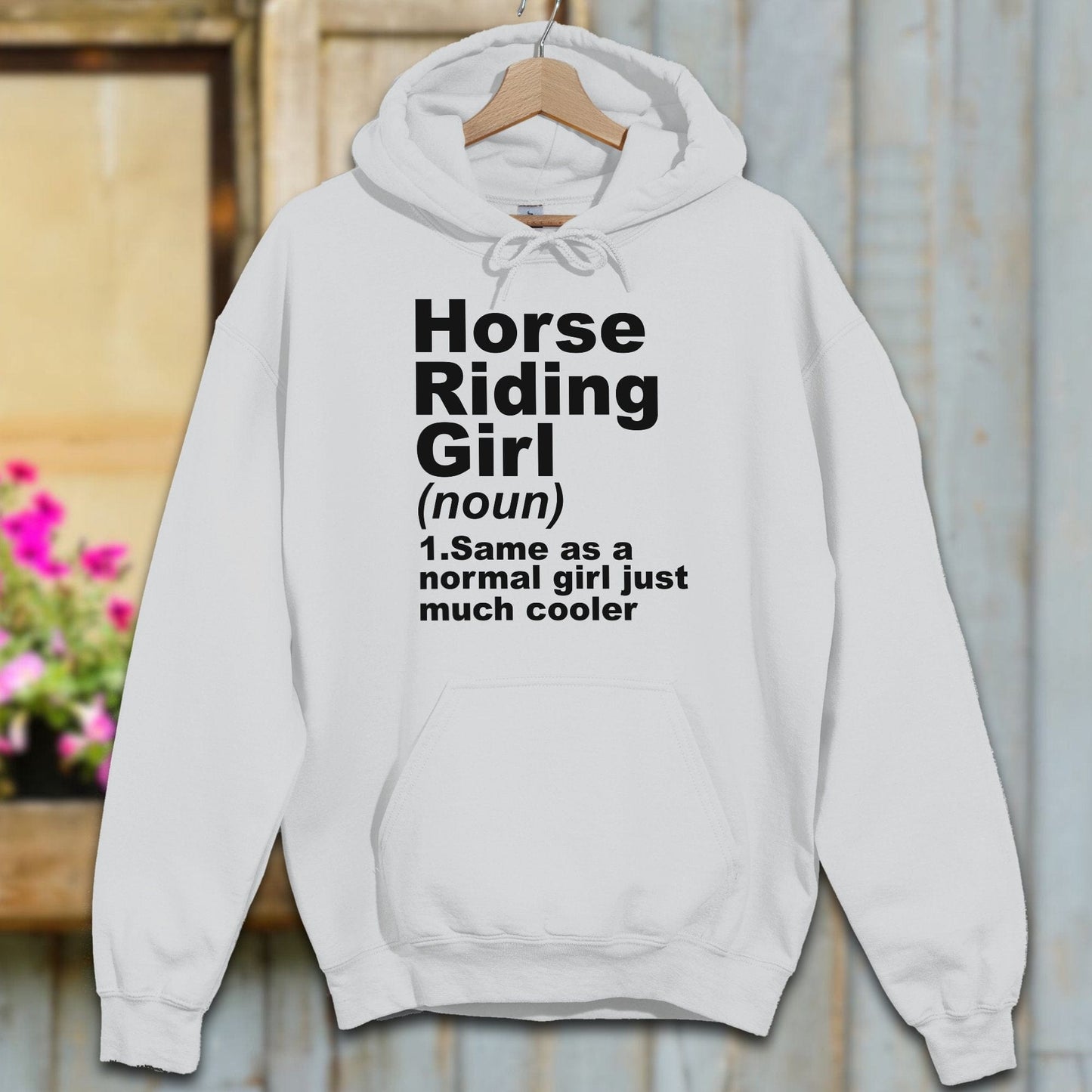 Hoodie Adult Hoodie / Sport Grey / S Horse Riding Girl Definition Hoodie