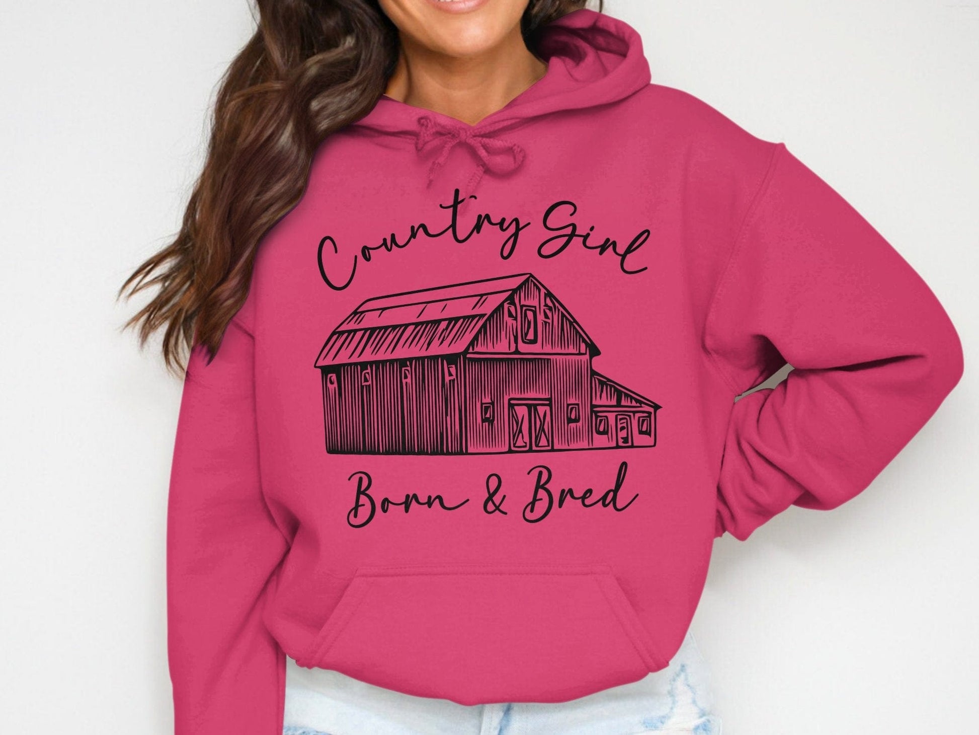 Hoodie Country Girl Born and Bred Hoodie