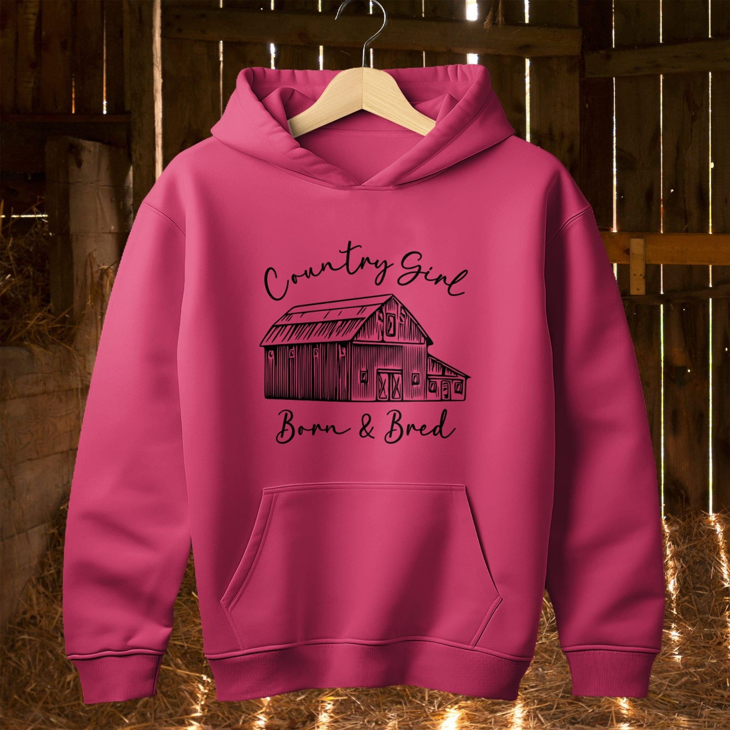 Hoodie Country Girl Born and Bred Hoodie