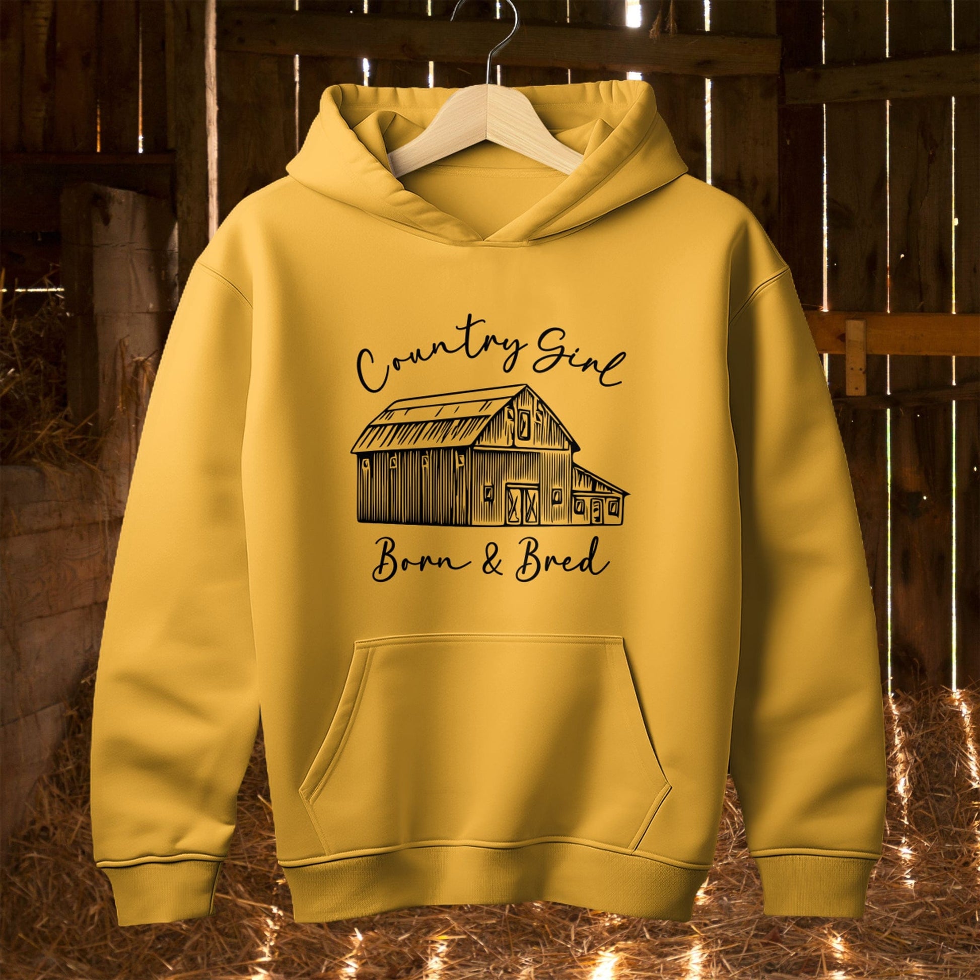 Hoodie Country Girl Born and Bred Hoodie