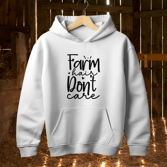 Hoodie Farm Hair Don't Care Hoodie