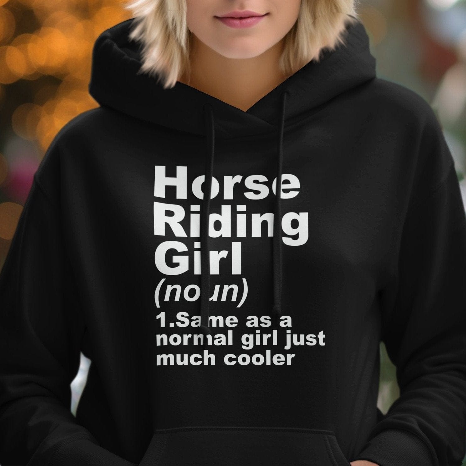 Hoodie Horse Riding Girl Definition Hoodie