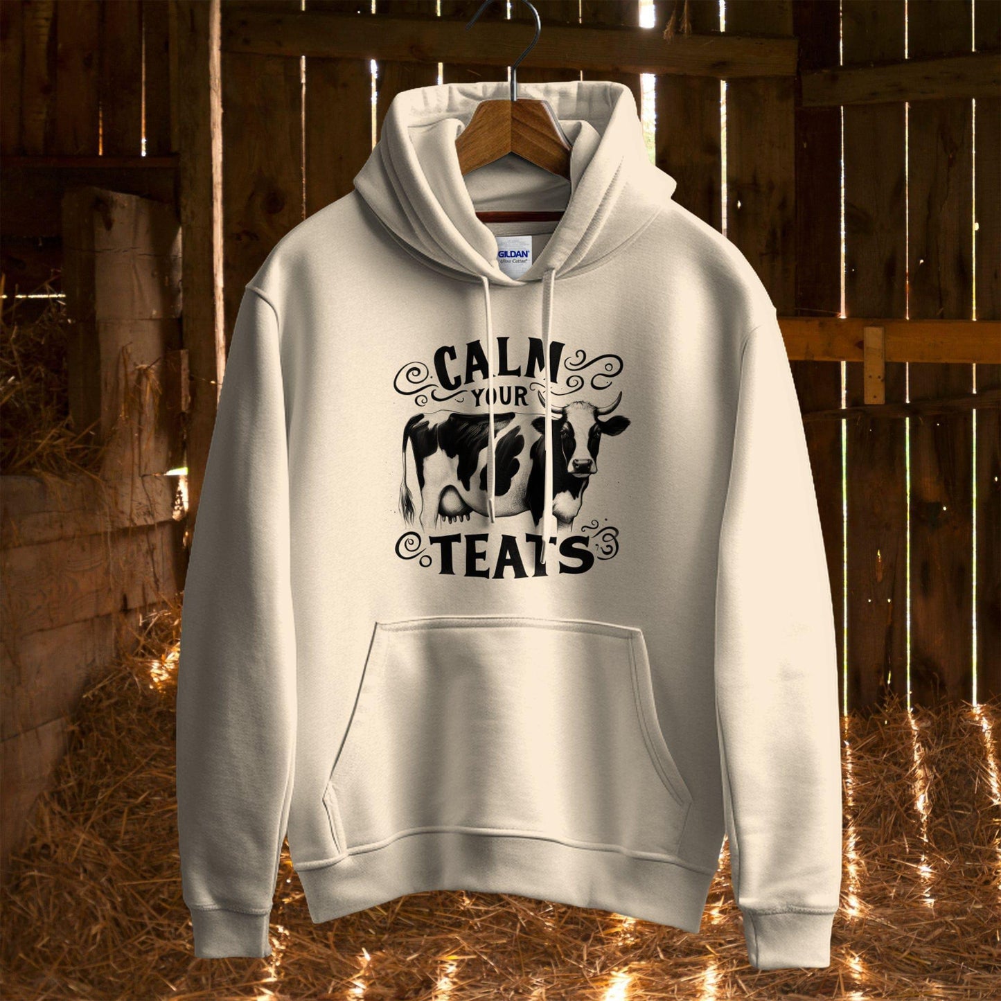 Hoodie S / Sand Calm Your Teats Hoodie