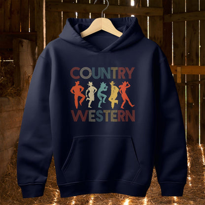 Hoodie Youth Hoodie / S / Navy Country Western Dancers Hoodie