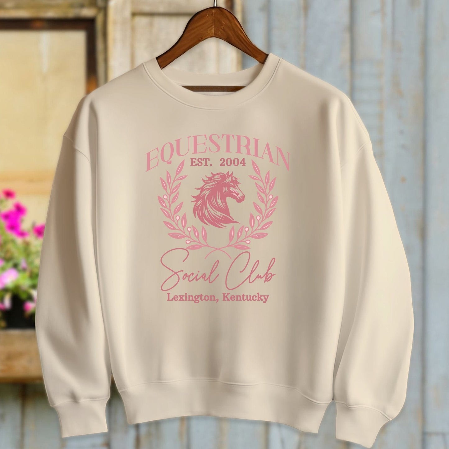 Ladies Shirt Adult Sweatshirt / Sand / S Equestrian Social Club Shirt