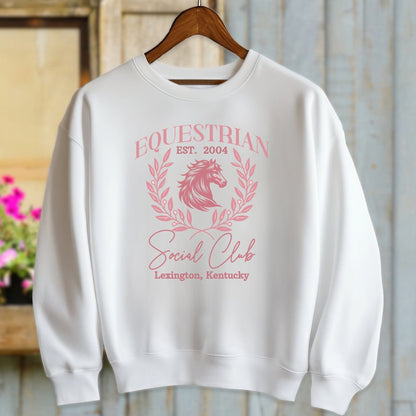 Ladies Shirt Adult Sweatshirt / White / S Equestrian Social Club Shirt