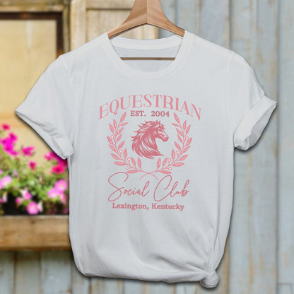 Ladies Shirt Adult T-Shirt / Silver / XS Equestrian Social Club Shirt