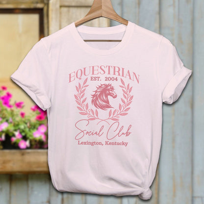 Ladies Shirt Adult T-Shirt / Soft Pink / XS Equestrian Social Club Shirt