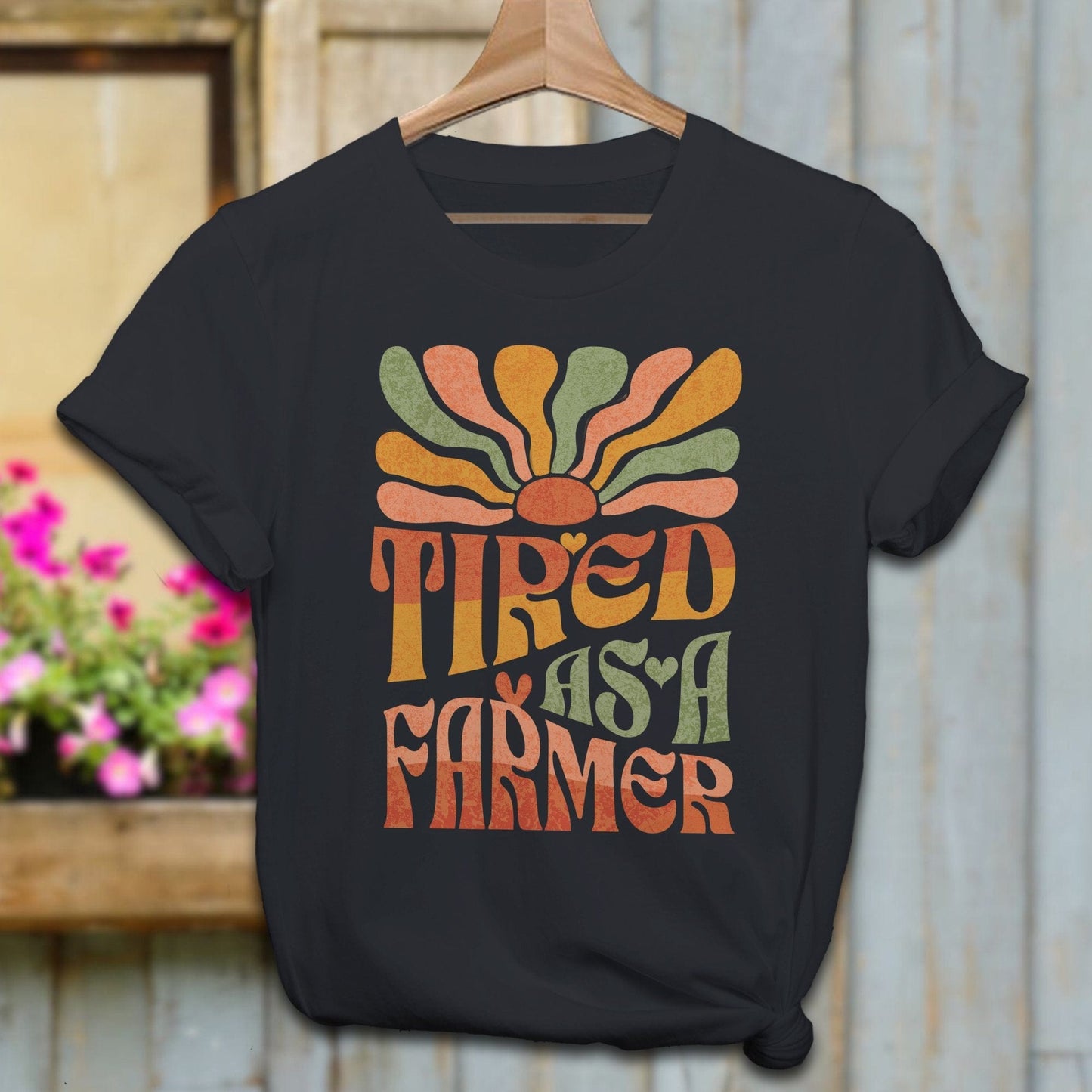 Ladies Shirt Adult T-Shirt / Vintage Black / XS Tired As A Farmer Shirt