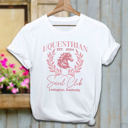 Ladies Shirt Adult T-Shirt / White / XS Equestrian Social Club Shirt