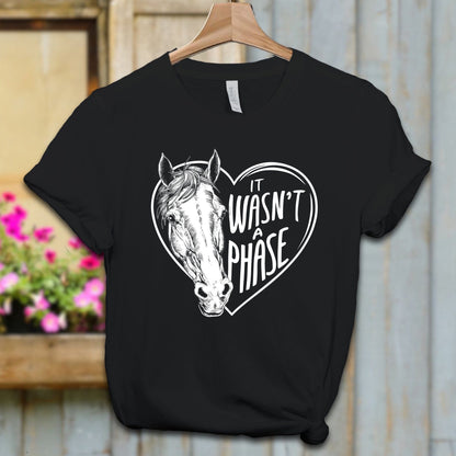 Ladies Shirt Adult T-shirt / XS / Black Heather It Wasn't a Phase Shirt