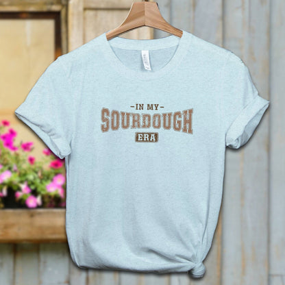 Ladies Shirt Adult T-shirt / XS / Heather Ice Blue In My Sourdough Era Shirt