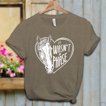 Ladies Shirt Adult T-shirt / XS / Heather Olive It Wasn't a Phase Shirt