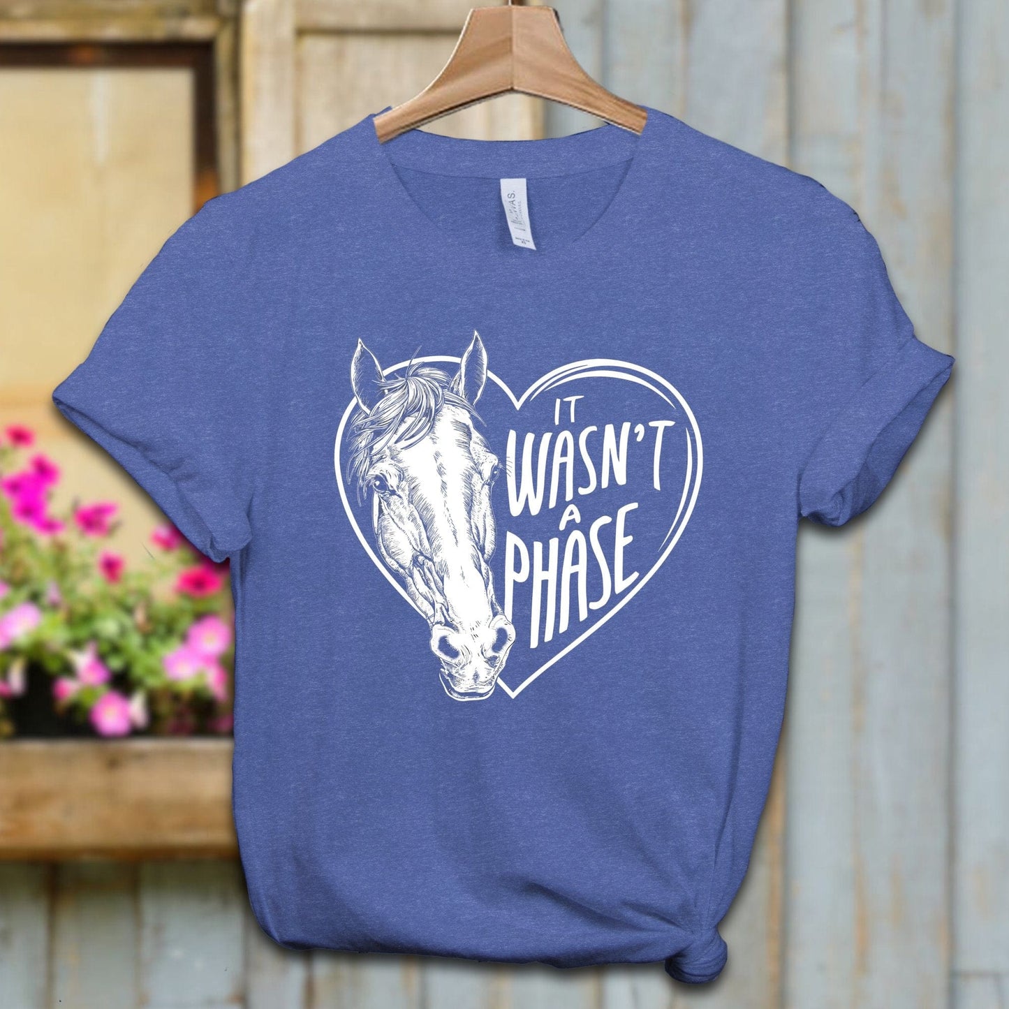 Ladies Shirt Adult T-shirt / XS / Heather True Royal It Wasn't a Phase Shirt