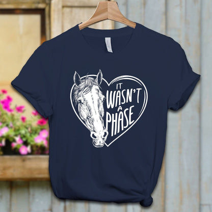 Ladies Shirt Adult T-shirt / XS / Navy It Wasn't a Phase Shirt