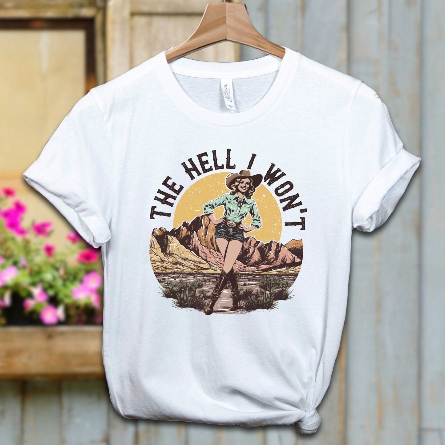 Ladies Shirt Adult T-shirt / XS / White The Hell I Won't Shirt