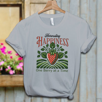 Ladies Shirt Athletic Heather / XS / Adult T-shirt Harvesting Happiness Shirt