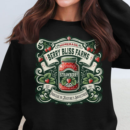 Ladies Shirt Berry Bliss Farms Strawberry Jam Shirt