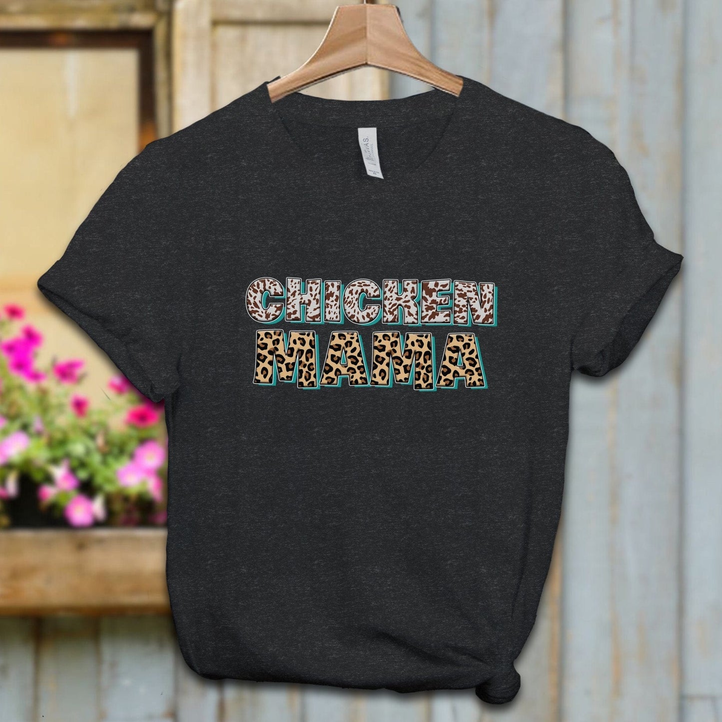 Ladies Shirt Black Heather / XS / Adult T-shirt Chicken Mama Fun Shirt