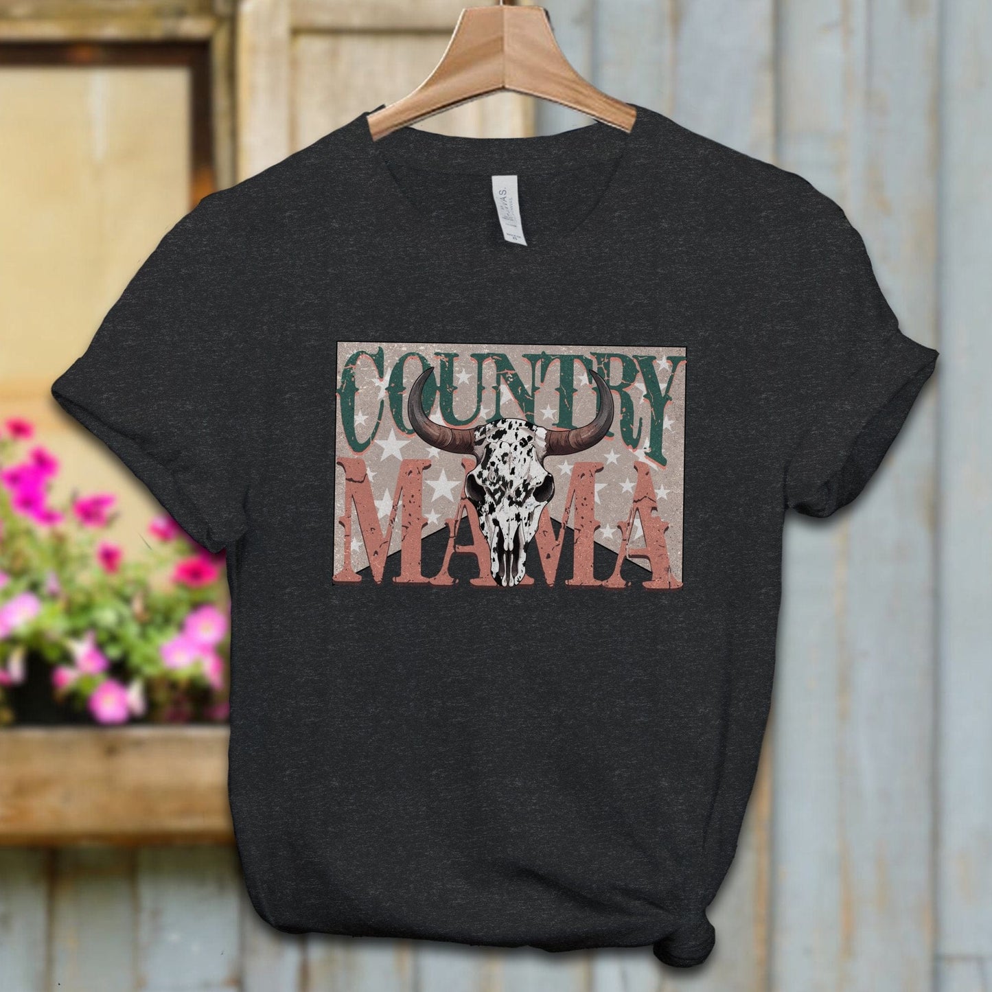 Ladies Shirt Black Heather / XS / Adult T-shirt Country Mama Shirt