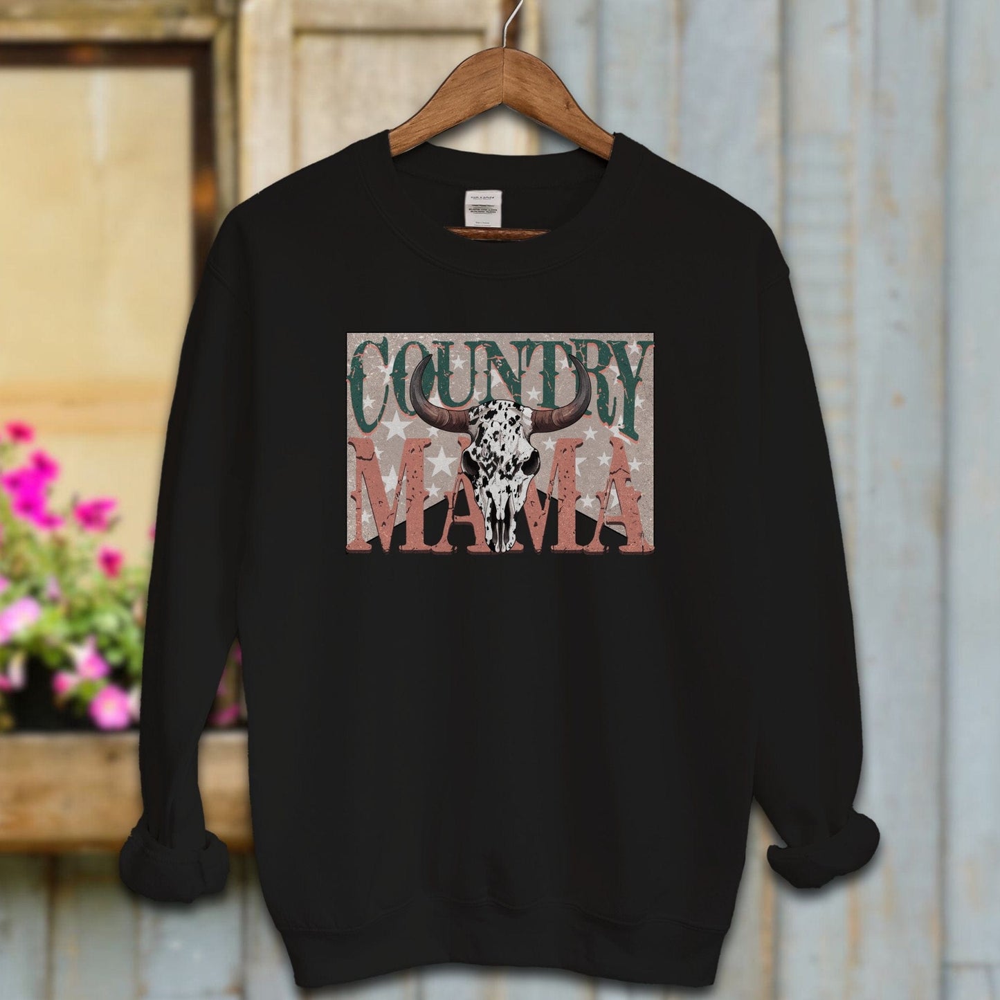 Ladies Shirt Black / S / Adult Sweatshirt Country Mama Shirt