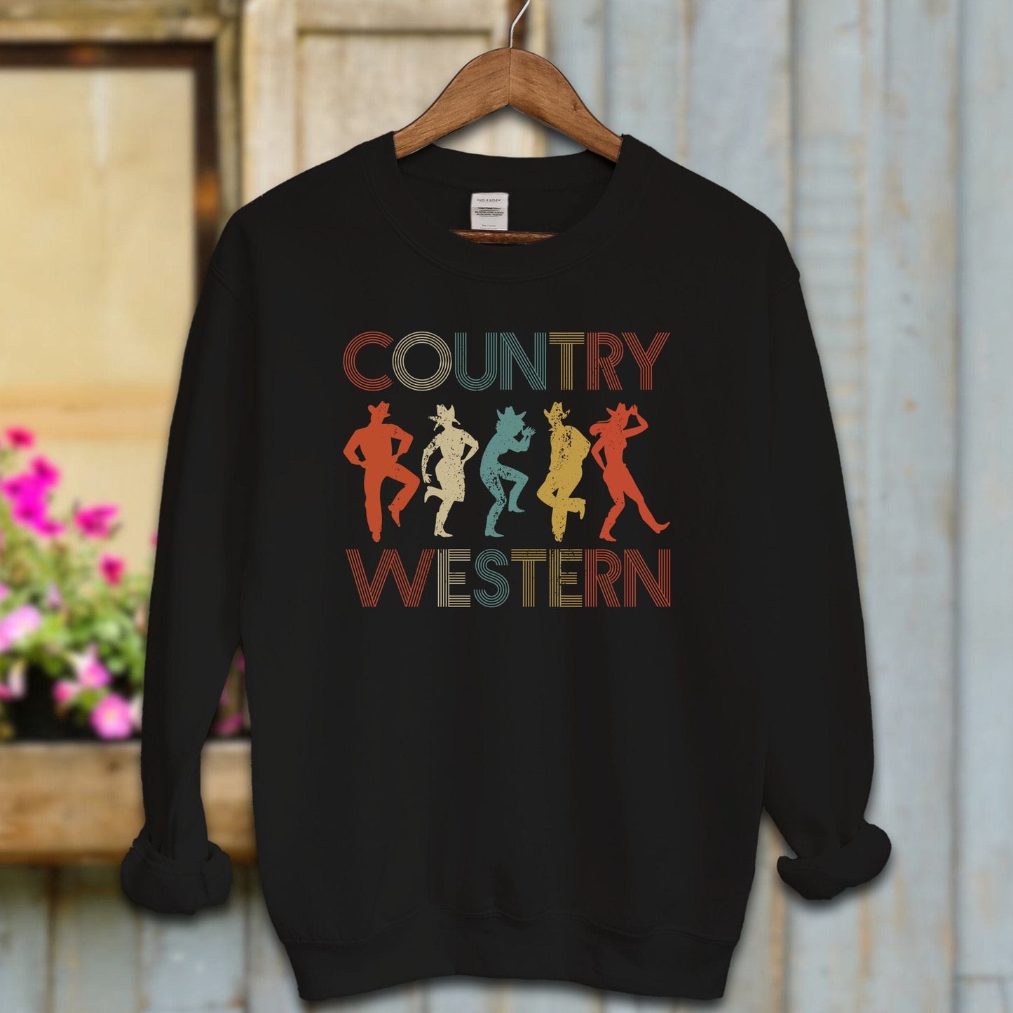 Ladies Shirt Black / S / Adult Sweatshirt Country Western Dancers Shirt