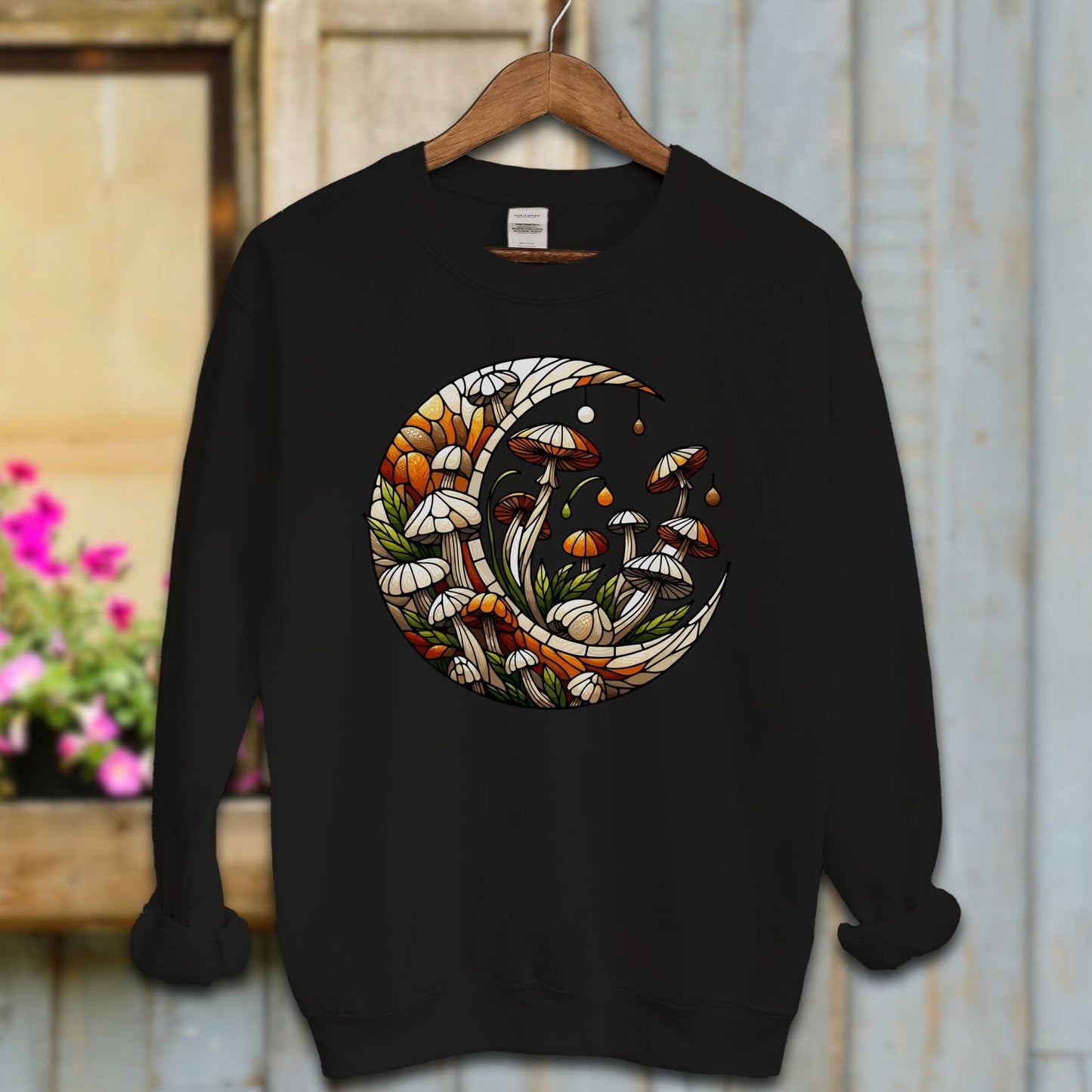 Ladies Shirt Black / S / Adult Sweatshirt Mystical Moonlit Shirt