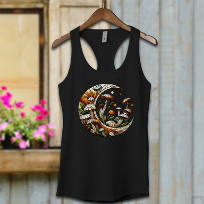 Ladies Shirt Black / XS / Adult Racerback Mystical Moonlit Shirt