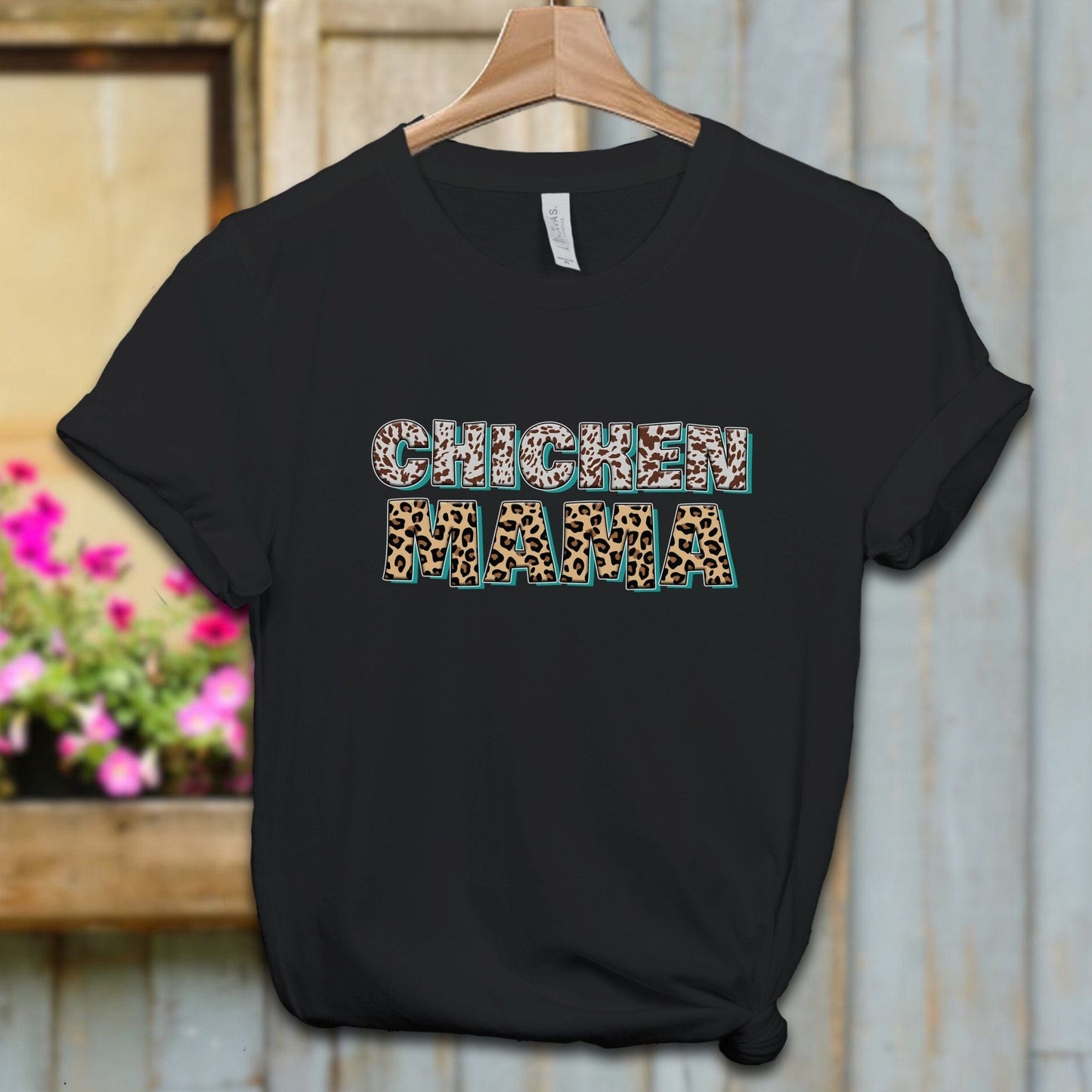 Ladies Shirt Black / XS / Adult T-shirt Chicken Mama Fun Shirt