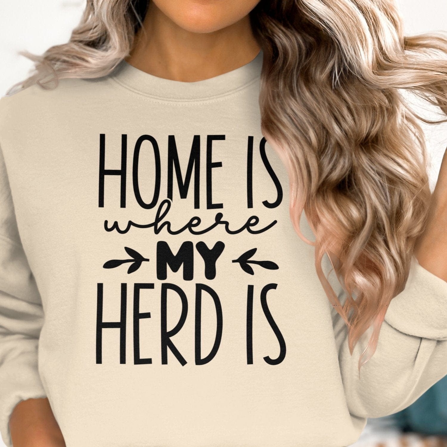 Ladies Shirt Home Is Where My Herd Is Shirt