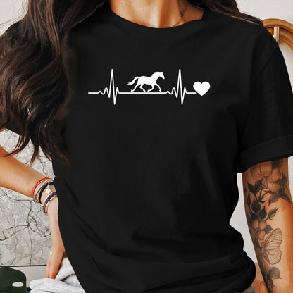 Ladies Shirt Horse Heartbeat Shirt