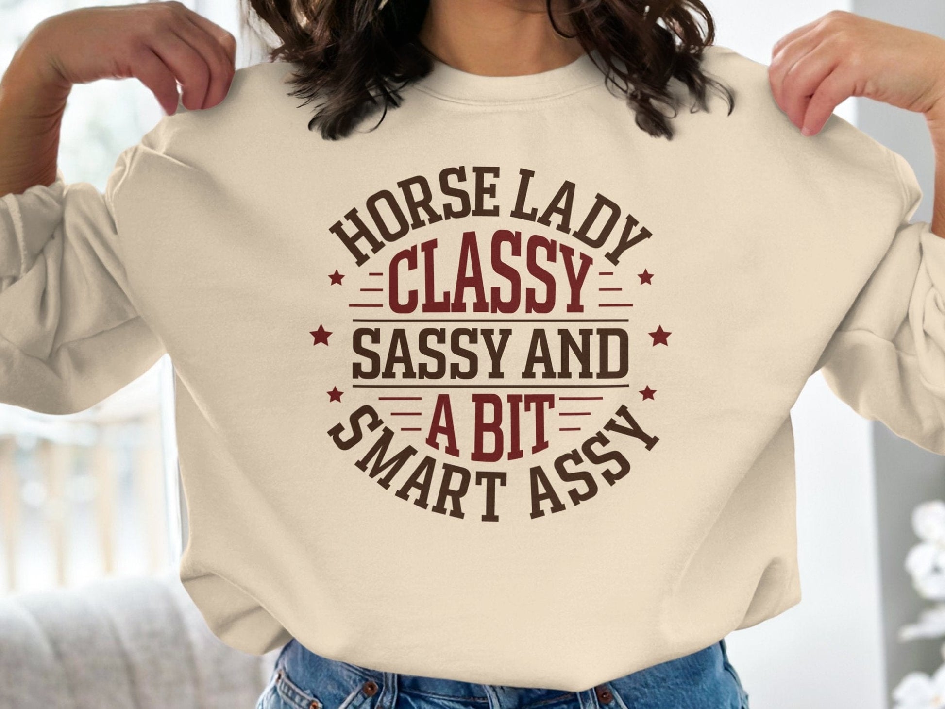 Ladies Shirt Horse Lady Classy Sassy Shirt