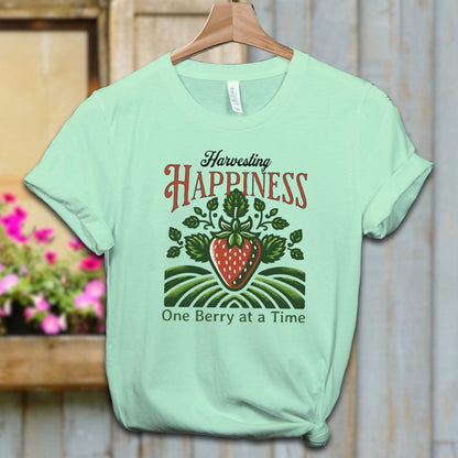 Ladies Shirt Mint / XS / Adult T-shirt Harvesting Happiness Shirt