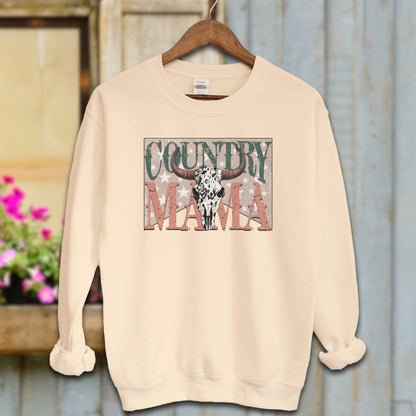 Ladies Shirt Sand / S / Adult Sweatshirt Country Mama Shirt