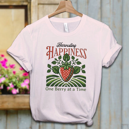 Ladies Shirt Soft Pink / XS / Adult T-shirt Harvesting Happiness Shirt